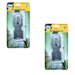 Porta Cadeado Aço 3" e 4" Cartela Blister - IDEA
