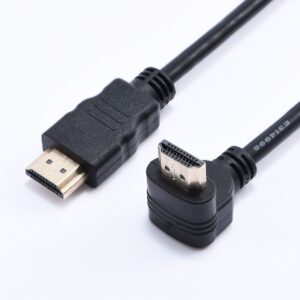 Cabo HDMI  c/ Duplo Filtro  Plug 90° Encaixe Lateral - ULTRA HD / 4K / 2160p