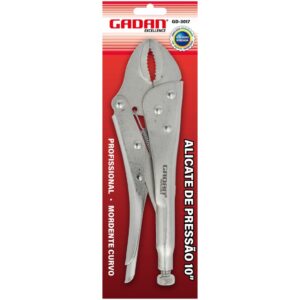 Alicate de Pressão 10" Mordentes ‘’1 Curvo’’ - GADAN