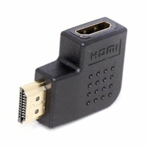 Adaptador HDMI Macho x Fêmea 90° Lateral - Exbom