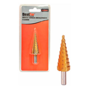 Broca Cônica Escalonada  4 a 20mm / 9 Gradações - BESTFER