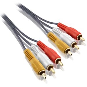 Cabo  RCA  Áudio Vídeo ( Vídeo  Cabo  Coaxial  6 mm )  3 x 3  -  2,0 metros