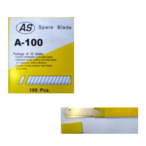 Lâmina p/ Estilete Largo  Grande - 18 mm  Estojo c/ 10 Unidades - SKY