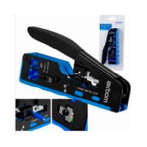 Alicate Crimpar Conectores  RJ-45 e RJ-11 - CONECTOR VAZADO