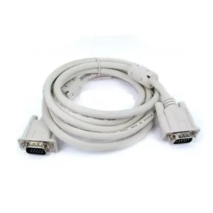Cabo VGA p/ Monitor / TV - Duplo Filtro Branca 5,0 Metros - GC