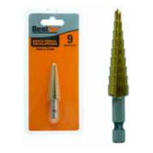 Broca Cônica Escalonada  4 a 12mm / 9 Gradações - BESTFER