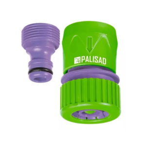 Adaptador Engate Rápido  Mangueira 1/2"  Com Bloqueador ‘’Stop’’ - Palisad