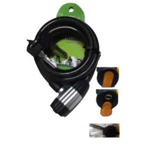 Cadeado Bicicleta, Moto, Portão  Cabo de Aço 12 mm x 1,50 m - IDEA