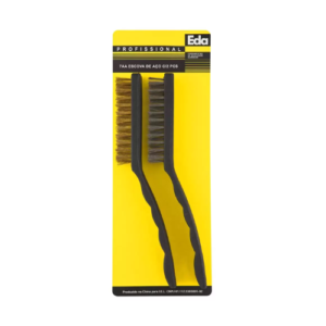 Escova de  Aço Média Cartela  c/ 2 peças - EDA