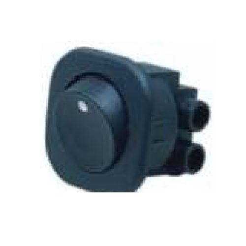 Chave Gangorra Liga / Desliga  Preta – Redonda – 2 Term.c/Paraf.