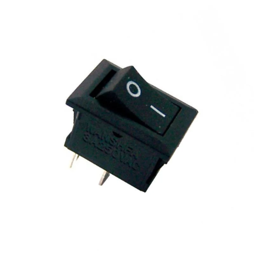 Chave  Gangorra  Liga / Desliga  Preta – Pequena – 2  Terminais