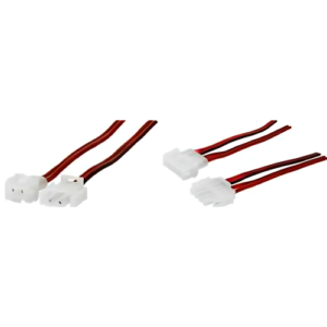 Cabo Rabicho 1,0mm x 14 cm  Conector Plástico  Terminal em Latão  p/ Fio Alto Falantes - MXT