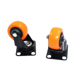 Rodízio 2" Jogo c/ 2 peças  Giratórias - Rodas Largas  c/ Rolamento - Sup. 70kg  ‘’Qualidade Superior’’ - IDEA