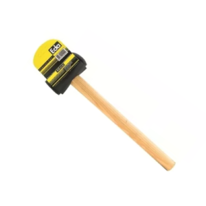 Martelo de Borracha Preta Cabo Madeira - EDA
