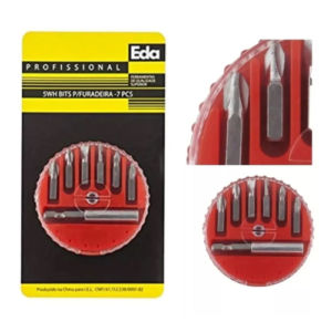 Bits (ponteiras)  p/ Furadeira / Parafusadeira 7 peças - EDA