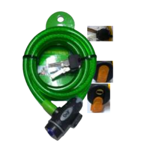 Cadeado Bicicleta, Moto, Portão  Cabo Aço 12 mm x 1,80 metros - IDEA