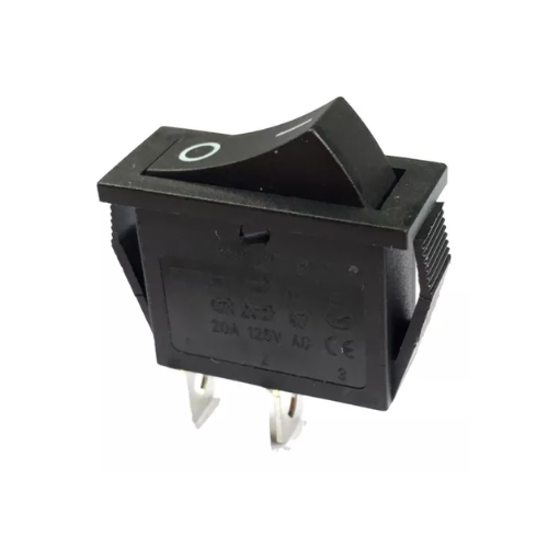 Chave  Gangorra  Liga / Desliga  Preta – Grande Fina – 2 Terminais