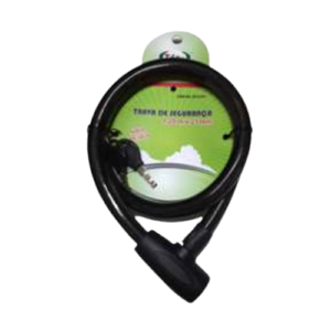 Cadeado Bicicleta, Moto, Portão  Cabo de Aço 21mm x1,20M - IDEA