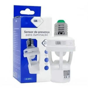 Soquete lâmpada  c/ Timer e Sensor - LUATEK